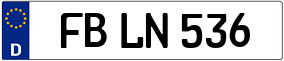 Trailer License Plate